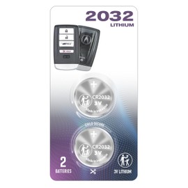 (2 Pack) CR2032 2032 Remote Key FOB OEM Battery fits 2014-2021 for Acura ILX MDX RDX RLX TLX Smart Key Remote Keyless Fob (for FCC ID: ACJ932HK1210A, A2C32523200, A2C30399700, KR5V1X)