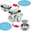 Volumoon 5Pcs Push Button Cabinet Latch Lock,Push Button Latch Lock,Cabinet