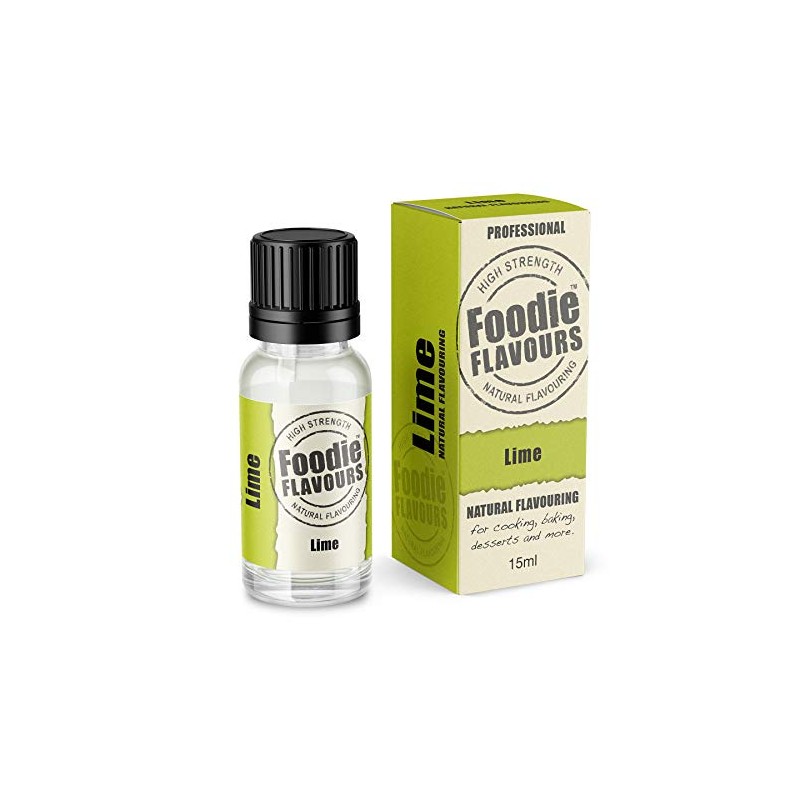 Natural Lime Food Flavouring 15ml - Foodie Flavours