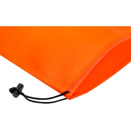 Drawstring Bag - Nylon Cinch and Ditty Stuff Pouch with Toggle (10 x 15-12 pack, Orange)