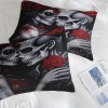 Does Not Apply Comforter Set Queen Size, Skull and Love