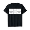 Pickleball Court Zones - Funny Pickleball Team Jersey T-Shirt, black
