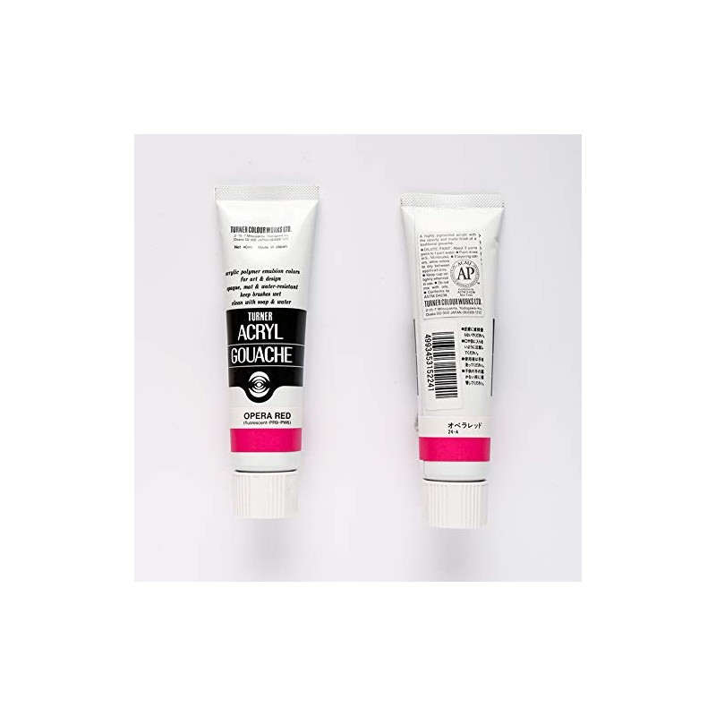 40ml Turner Acrylic Gouache Opera Red 24