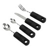 4pcs Elderly Adaptive Cutlery Set Eat Independently Easy Grip Handles