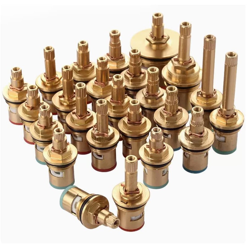Faucet Ceramic Stem Cartridge Valve, G1/2" Brass Tap Ceramic Disc