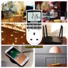 ORIDGET Digital Electrical Timer Plug Socket with 18 On-Off Programs,