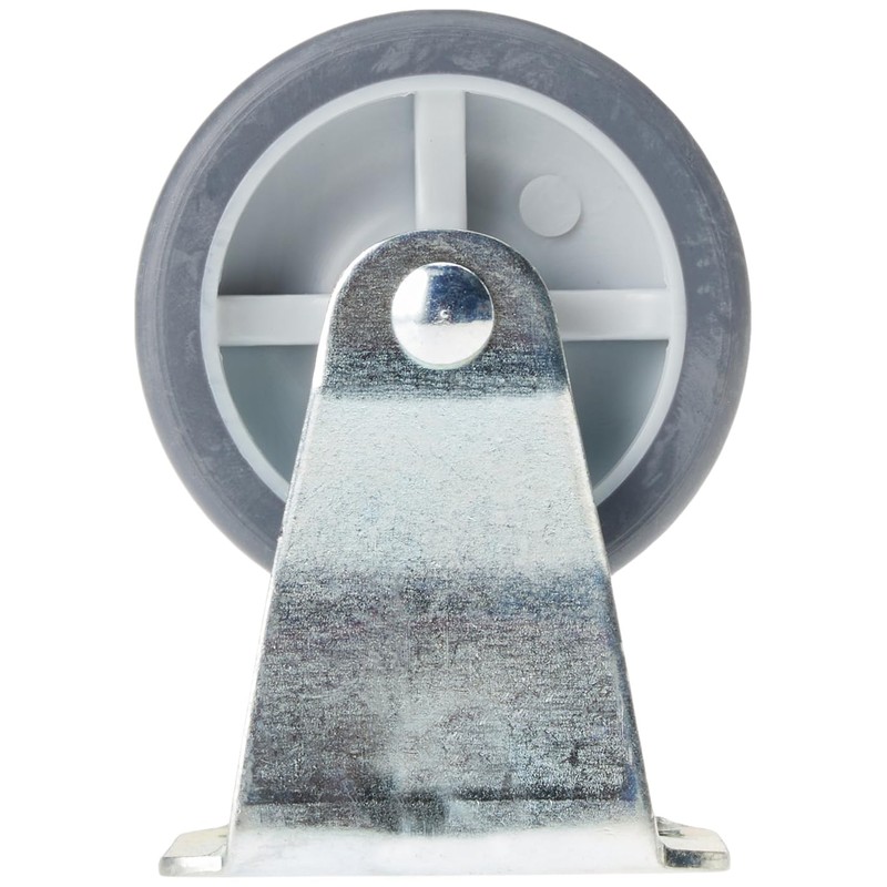 Metafranc fixed castor plate - TPR wheel - soft tread