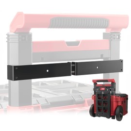 Packout Compact Mounting Plate Holder Compatible with Milwaukee 4822-8426 Rolling Toolbox, Mounted on Packout Toolbox Handle ,Mounting Plate for Tool Storage, Organization