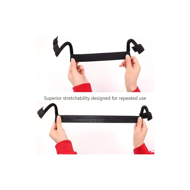 Diadema Elástica Ajustable Sin Orejas para Pelucas – Paquete de