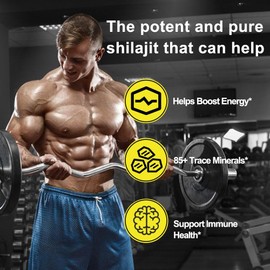 Nutra Pure Himalayan Shilajit Gummies with Ashwagandha & Gokshura | 85+ Trace Minerals, Fulvic Acid | Lab Tested, 100% Natural & Organic | Non-GMO Supplement for Men & Women