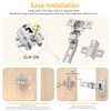 Chibery 10 Pack Inset Cabinet Hinges, Regular Standard Closing Hinges,