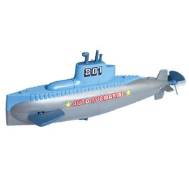 Miracland Wind-up Submarine Bath Toy, Funny Pigboat Water SUB for Bathtub, Clockwork Tub Toy for Pool Beach, Kids (Grey)
