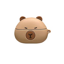 Rertnocnf Case Compatible with Airpods Pro/Pro2, Cute Kawaii Capybara Design Case Cover, Fashion Portable Earbuds Accessories Soft Silicone Wireless Earphone Shockproof Protector with Hook