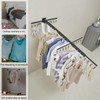 BESy Wall Mounted Laundry Clothes Drying Rack Foldable for Hanging