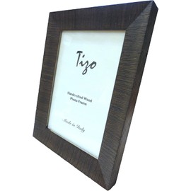 Tizo 5" X 7" Curve Espresso Wooden Frame, Made in Italy