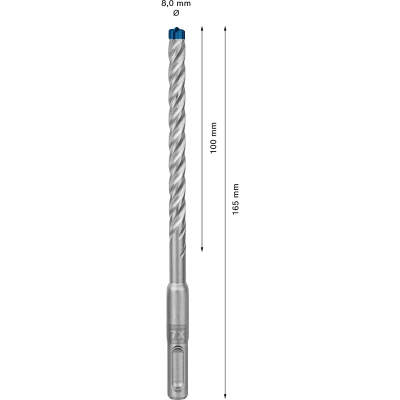 Bosch 1x EXPERT SDS plus-7X Hammer Drill Bit (for Soft