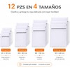 Bolsas para Lavar Ropa, 12 Piezas con Cremallera, 4 Tamaños