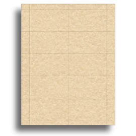 Parchment Style Business Cards - 25 Sheets / 250 Business Cards - 65lb Cover (176 GSM) (Brown)