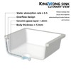 14 Inch Small Square White Undermount Bathroom Sink 13.75" x