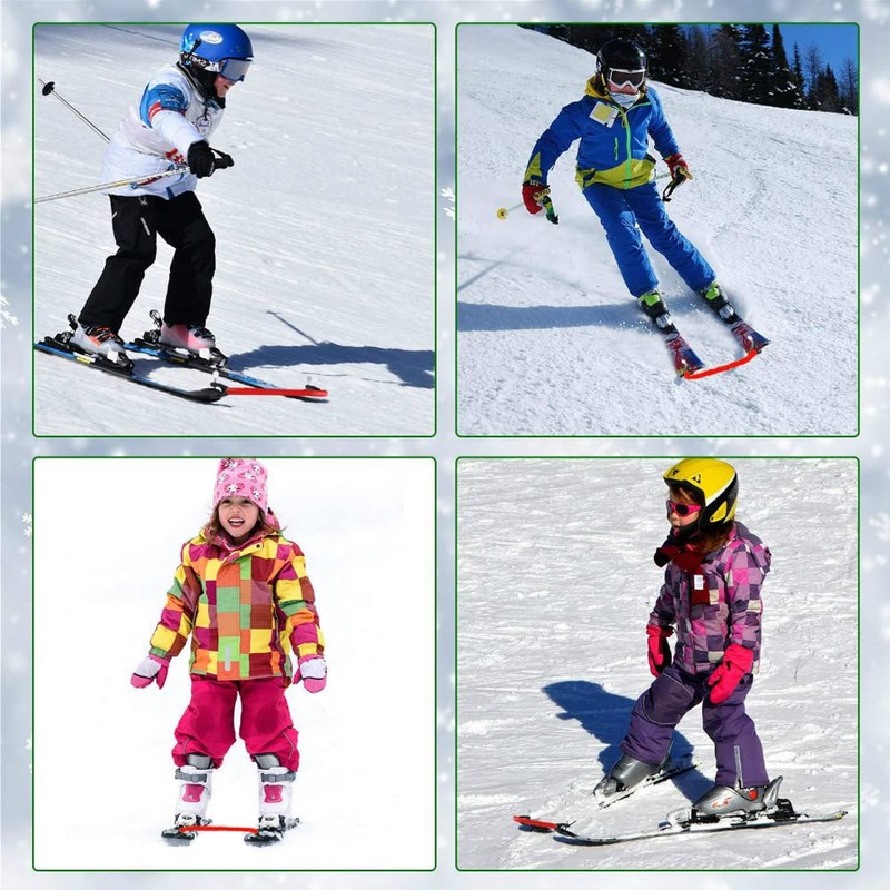 WanFengXue Ski Bungee Fixed Ski Plate Clip Red 14*7*1cm Size