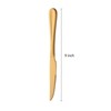 BYEGOU Gold Steak Knives Set of 12, 9 Inch Stainless