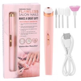 Kit de Taladro de Uñas Eléctrico, Kit de Manicura Inalámbrico Recargable, Pulidor de Uñas Portátil con Luz(01)