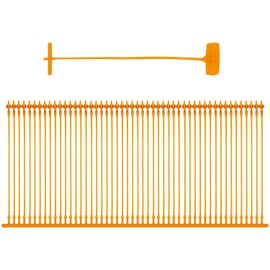 10000 Pcs 1 Inch (2.5cm) Orange Tag Gun Barbs (Fasteners) for Any Standard Price Labels Clothing Tagging Attachers (1"-Orange)