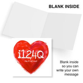 Punkcards - Valentines Card For Him, Valentines Card For Her, Husband Valentines Day Card, i124Q (Say it out loud)