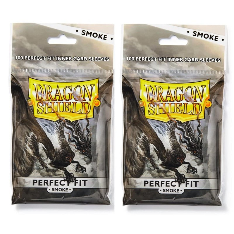 Dragon Shield 100 Standard Size Perfect Fit Smoke Sleeves (2