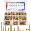 DIVANC 600Pcs Stainless Steel Zinc Plated Wood Screws Assortment Kit,