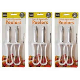 Handy Housewares 2 Piece Swivel Vegetable Peeler Set - Ideal for Apples, Carrots, Potatoes (3 Sets)