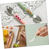Zerodeko 2 Piezas Raspador Cuchara de Silicona para Bebes Cuchara