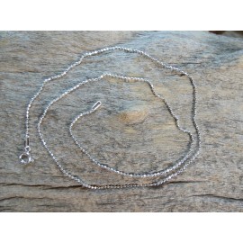 Unbranded Sterling Silver 925 18 Inch 1.2 mm Bead Chain Necklace Spring Ring Clasp New C1