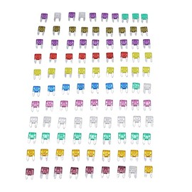 TAKPART Mini ATC Car Fuses Standard Car Fuse Set (3 A, 5 A, 7.5 A, 10 A, 15 A, 20 A, 25 A, 30 A, 35 A, 40 A), 100 Pieces