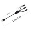 Micro USB Splitter Cable,3 in 1 USB A 2.0 Male