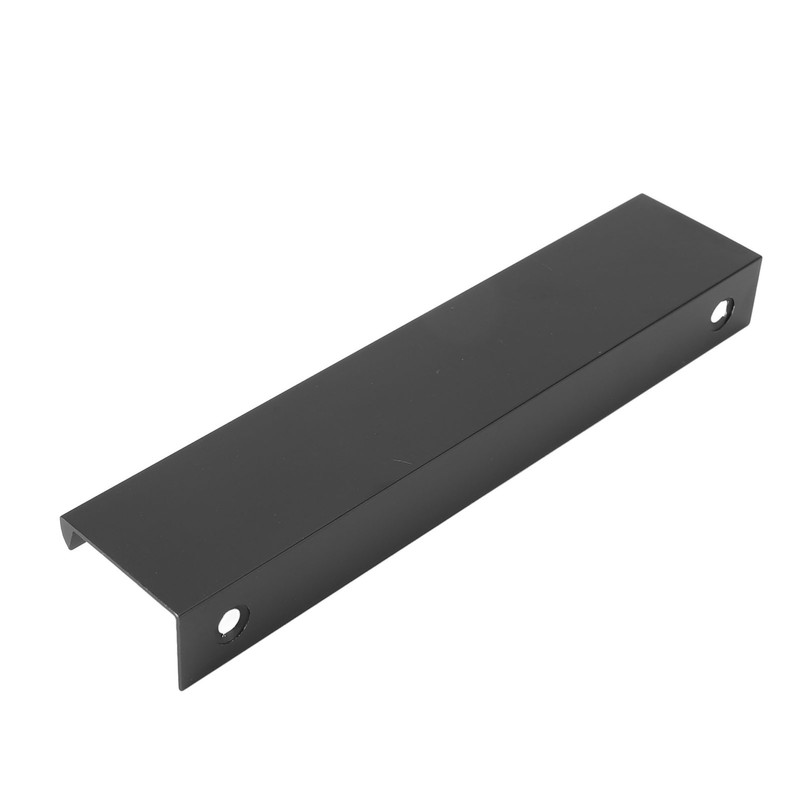 10 Pcs Finger Edge Pull Black Modern Aluminum Alloy 1mm