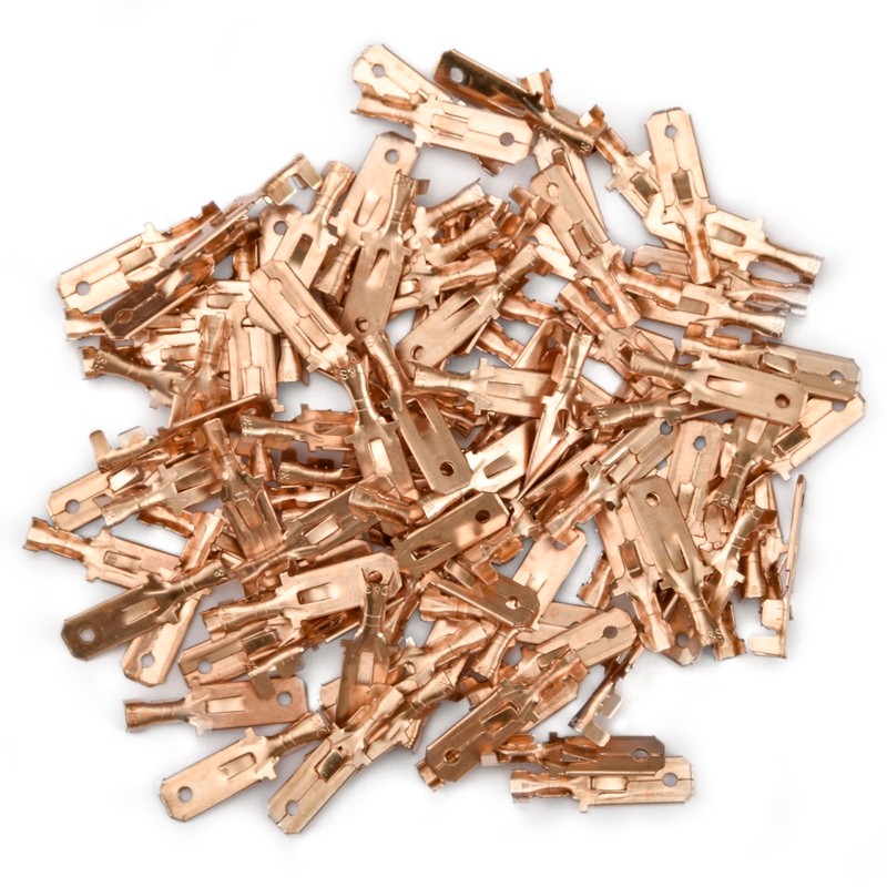 Heschen male spade quick splice crimp terminals 6.3mm crimp connector