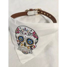 Dog neck scarf Small Adjust pet collar Puppy accessories  15 inch