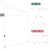 COOSHADE Instant Canopy SunWall 8x8 Canopy SideWall for Pop up