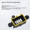 CNBTR Outdoor Underwater Junction Box 3 Way Cable Wire Connector