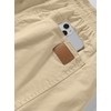 Jmierr Men's Summer Chino Shorts, Cotton, Elastic Waist, with Pockets,