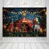 OFILA Circus Tent Backdrop 10x8ft Fabric Carnival Backdrop Carnival Theme