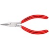 Knipex Flat Nose Pliers for precision mechanics chrome-plated, plastic coated