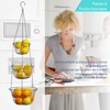 Home Bay Hanging Fruit Basket Kitchen 3 Tier Wire Stand