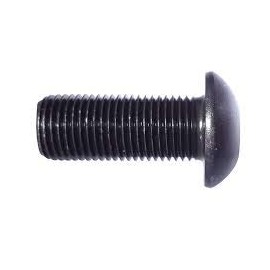 4-40 x 7/8" Button Head Socket Cap Screw, Allen Socket Drive, Black Oxide, Alloy Steel, Full Thread - Quantity 100 - by Fastener Depot, LLC