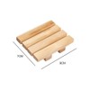 Pack of 2 Natural Wooden Bamboo Soap Dish Wooden Shower