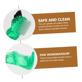 minkissy Portatile Brush Set 3pcs Small Interdental Brush for Oral Care Double-sided for Home Use