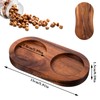 ElevateTech Wooden Pepper Hole Tray, Rubberwood Spice Seasoning Base Bottle