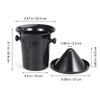 TOSSPER Plastic Wine Tasting Spittoon Wine Dump Bucket Double Ears