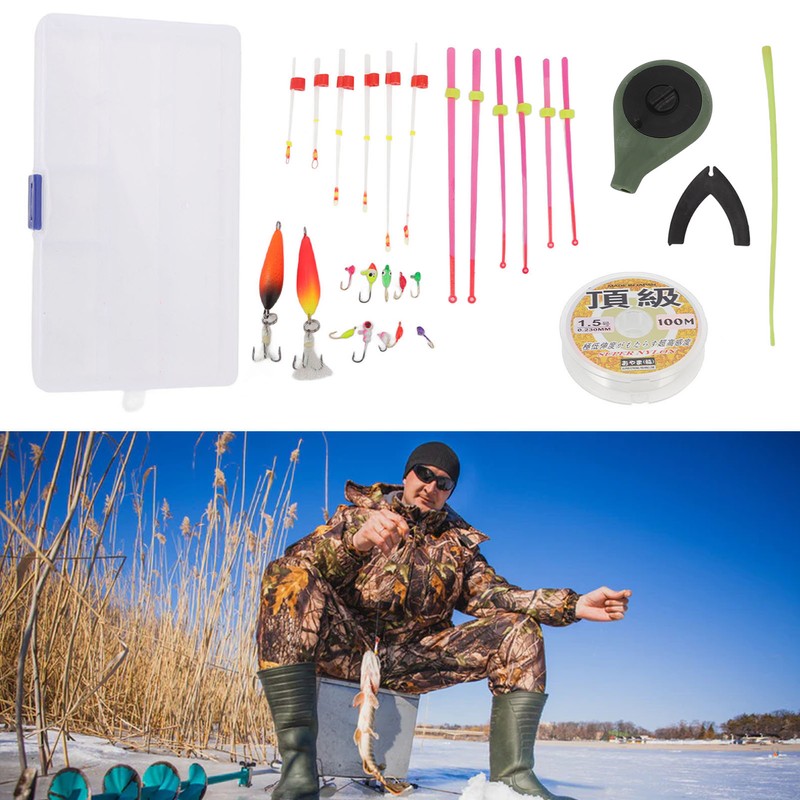 Mini Ice Fishing Rod Reel Combo Portable Ice Fishing Pole